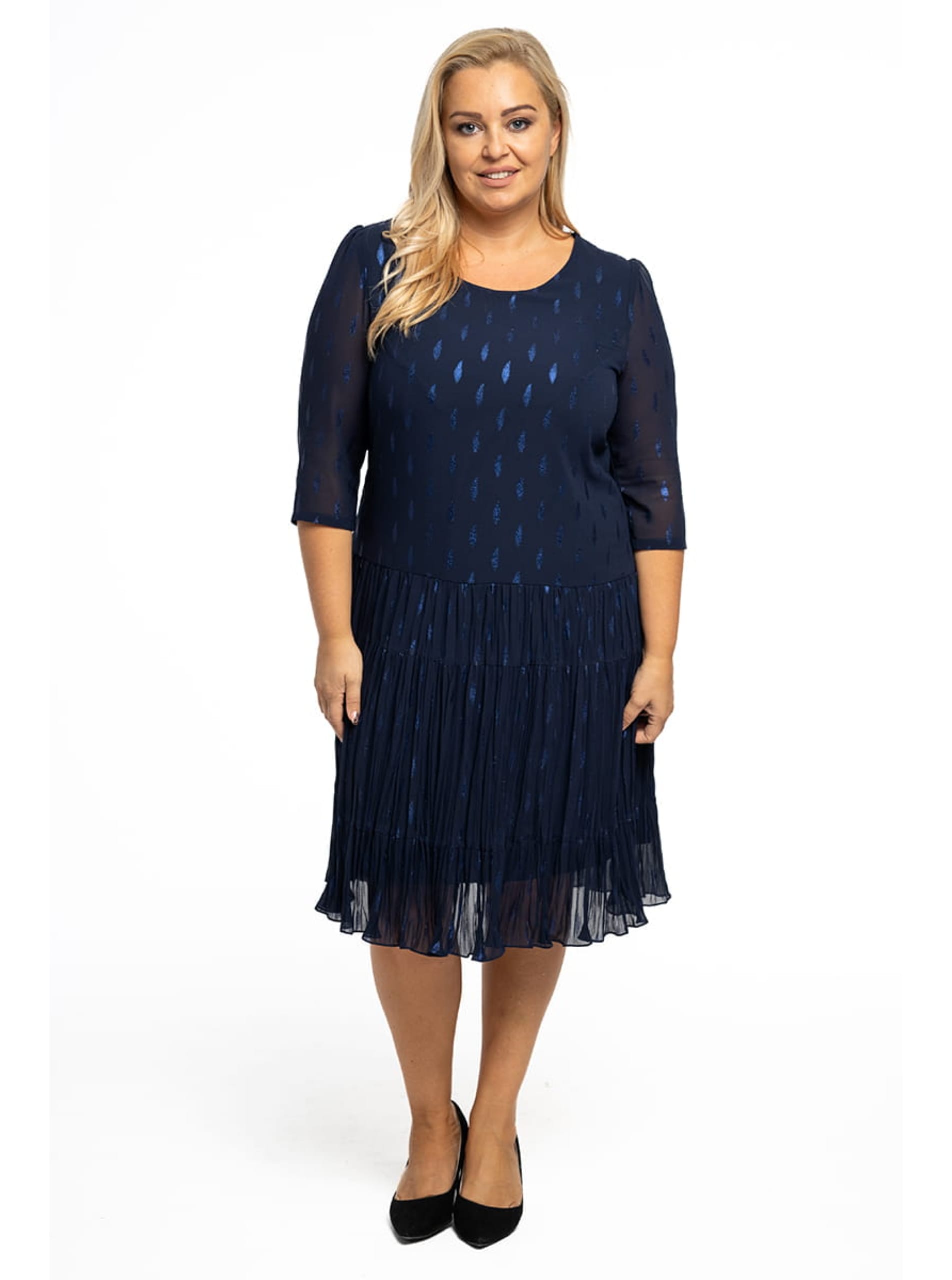 Plus size šifona kleita, Wera