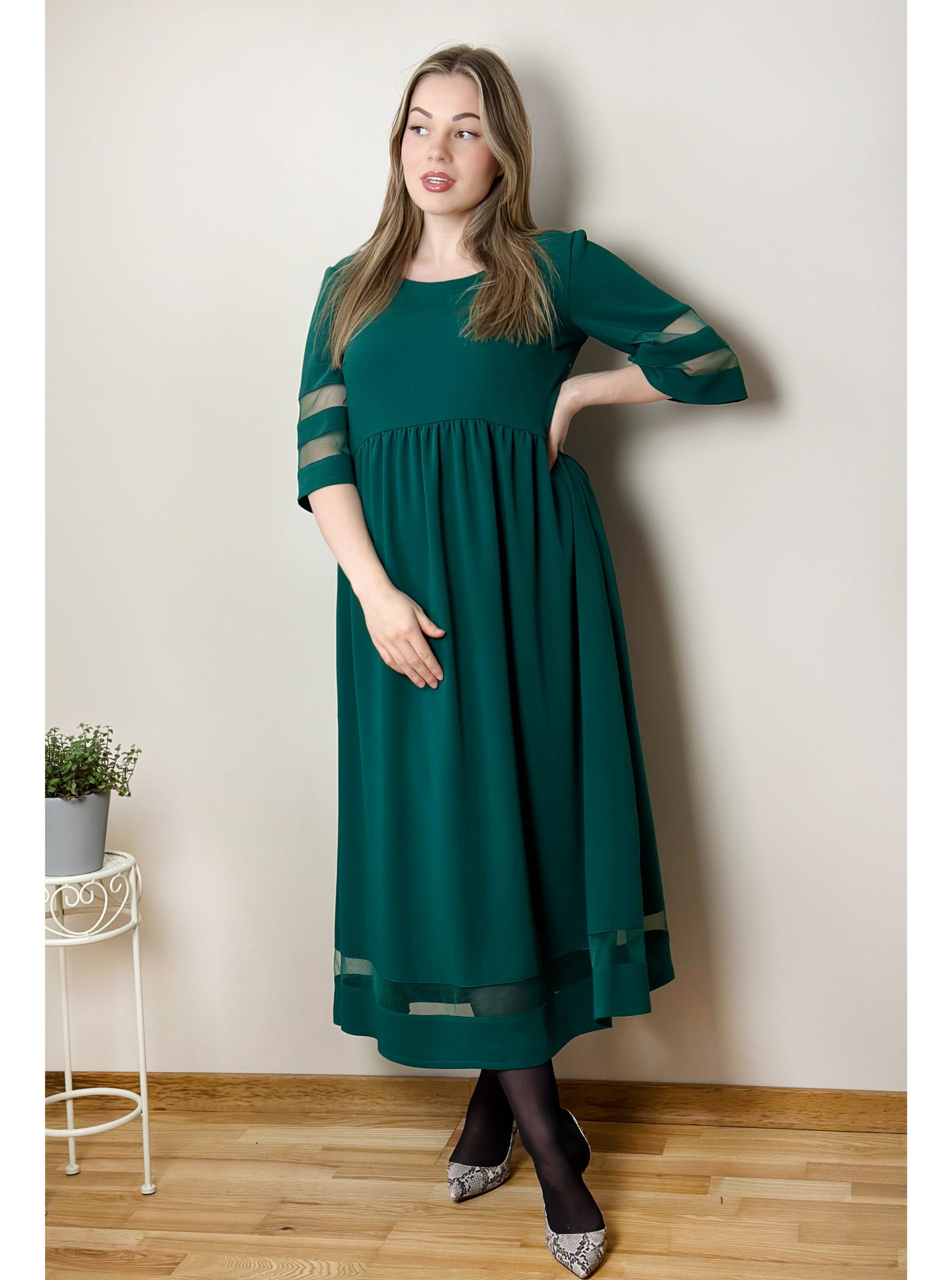Viskozes kleita ar kabatām - Image 4