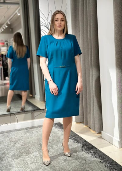 Lietišķa stila kleita, zila