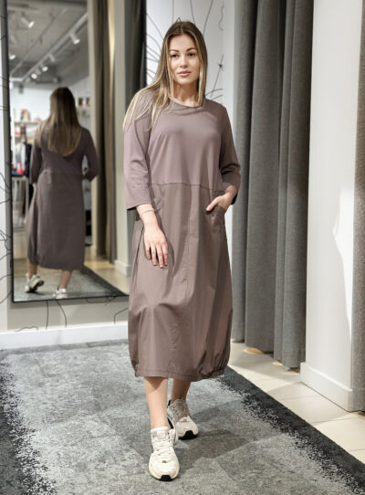 Brīva kleita ar kabatām, violeta