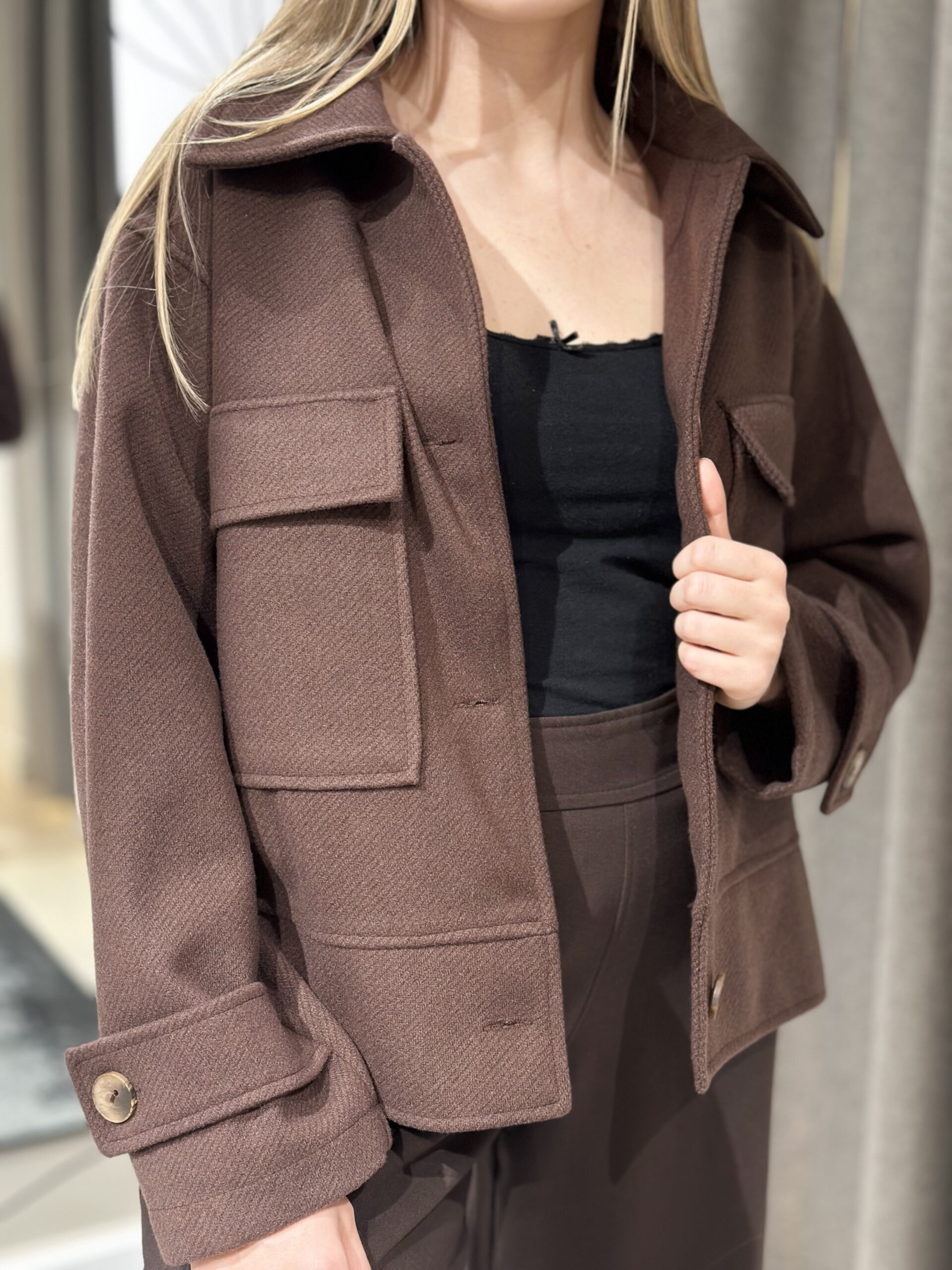 Brūna vilnas jaka - Image 4
