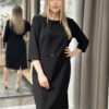 Lietišķa stila kleita, melna
