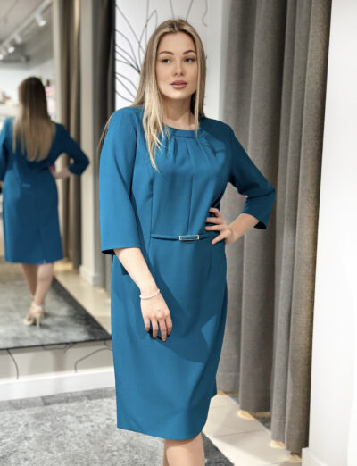 Lietišķa stila kleita, zila
