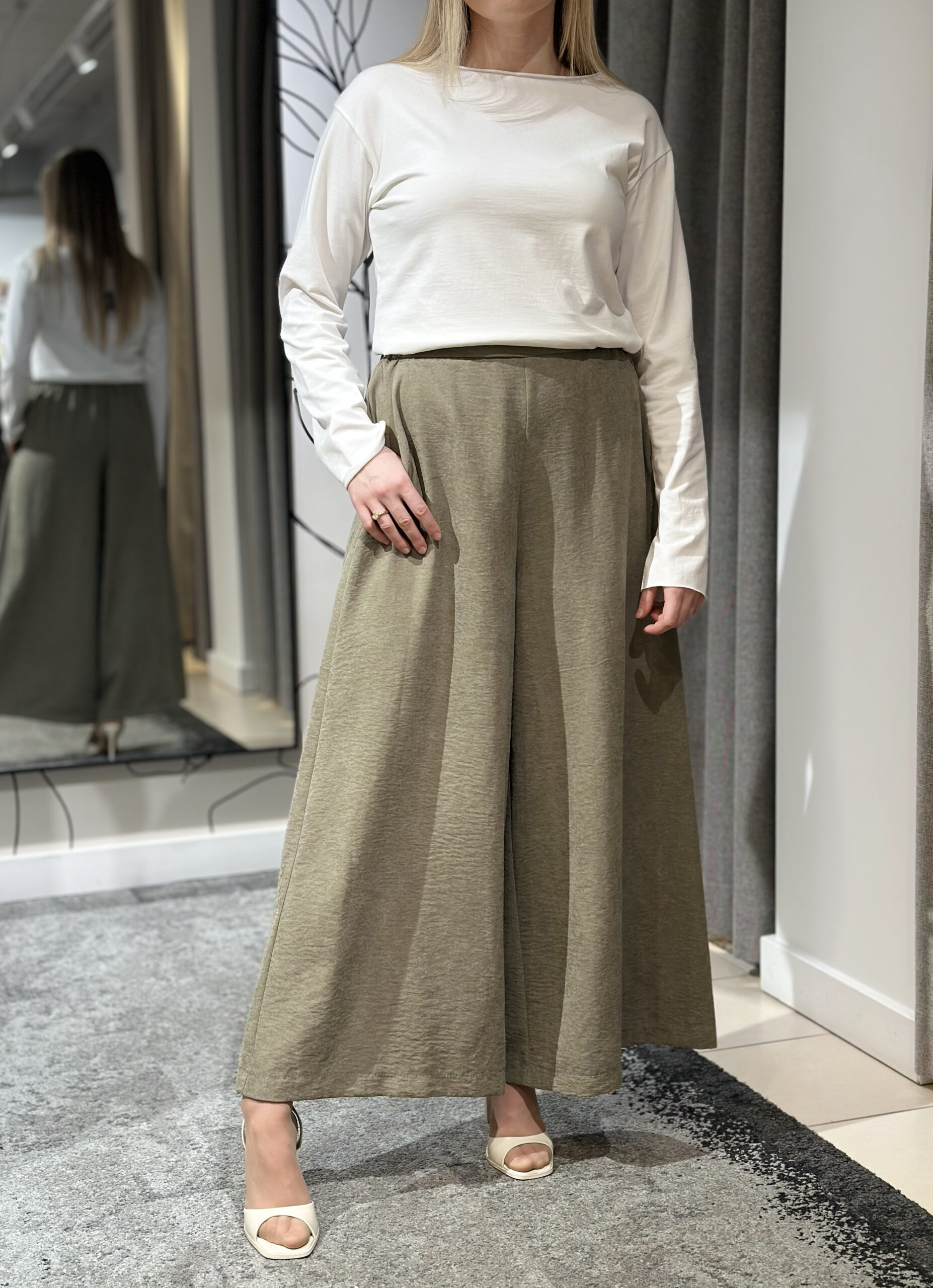 Bikšu svārki, zaļi, L562 - Image 3