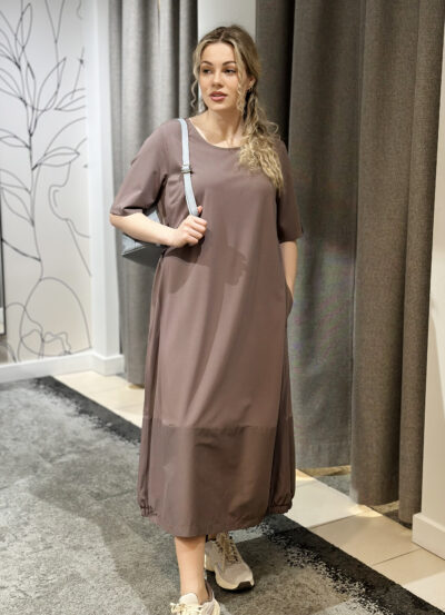 Trikotāžas kleita, violeta