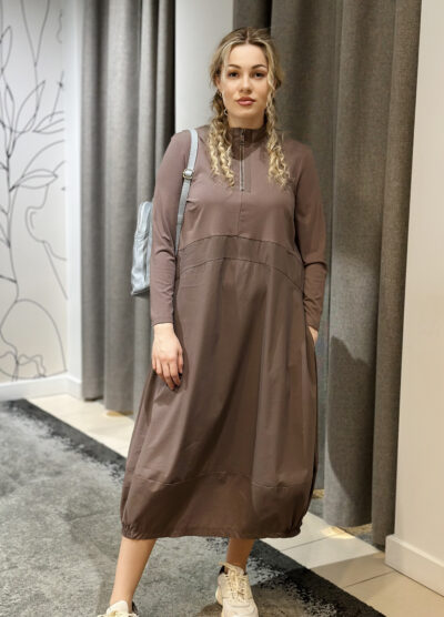 Trikotāžas kleita ikdienai, violeta
