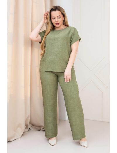 Lina kostīms, khaki zaļš
